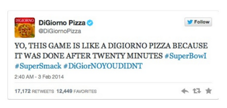 ejemplo pizza twitter